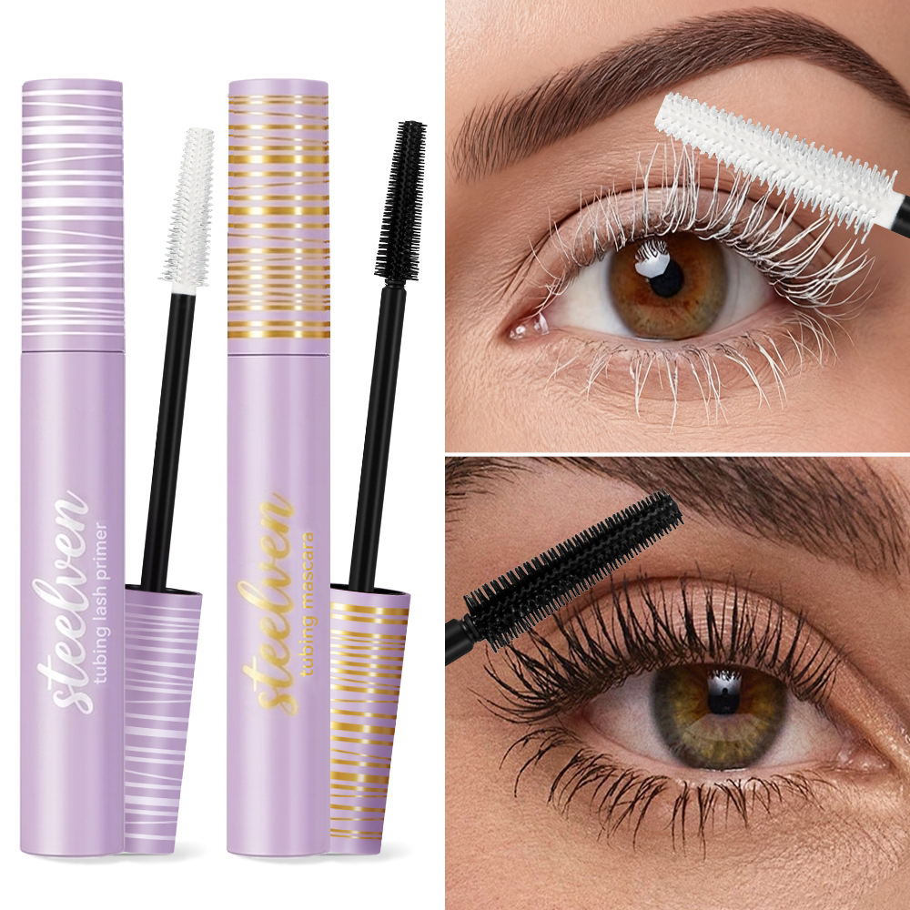 🔥2 Steps To Salon Lashes-Steelven Tubing Lash Primer & Mascara