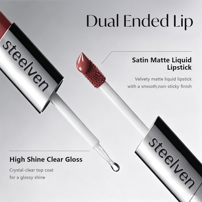 2-in-1 Matte Lip Stain & Clear Gloss Duo
