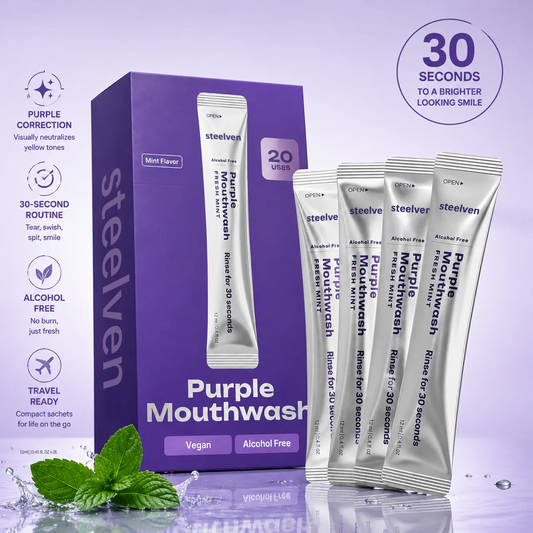 Purple Color-Correcting Mouthwash - Teeth Whitening