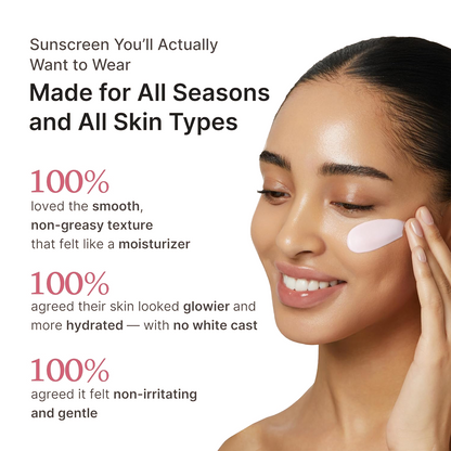 Invisible Protection, Visible Glow. ☀️ Zero Cast, Only Glow COLLAGEN SUNSCREEN