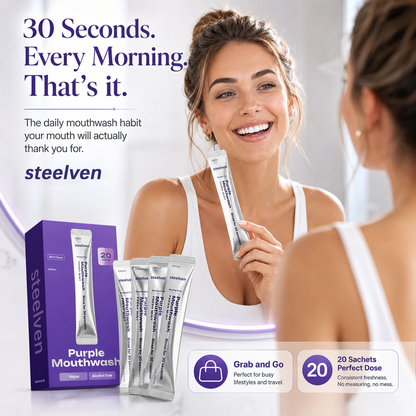 Purple Color-Correcting Mouthwash - Teeth Whitening