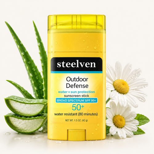 ☀️ SUN PROTECTION WITHOUT THE MESS 🔥 SPF 50 Sunscreen Stick STEELVEN
