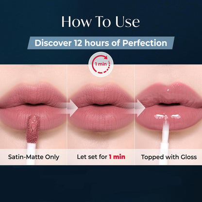 2-in-1 Matte Lip Stain & Clear Gloss Duo